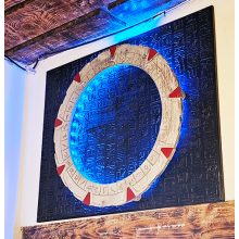 Stellar Gate - Hangulatvilágítós fa dombormű