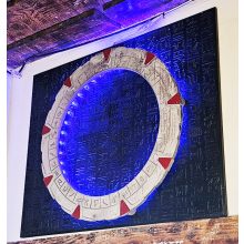 Stellar Gate - Hangulatvilágítós fa dombormű